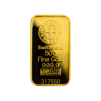 Argor Heraeus Gold Bar 50g